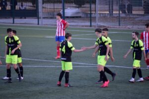 Celebración del gol del CF Reino de Granada Juvenil